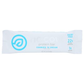 No Cow High Protein Bars, Cookies 'N Cream, 21g Plant Based Vegan Protein, Keto, Low Sugar, Low Carb, Low Calorie, Gluten Free, Naturally Sweetened, Dairy Free, Non GMO, Kosher, 2.12 Oz (Pack of 12)