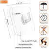 GLUIT Adhesive Plastic Clear Hooks Transparent Utility Hook for The