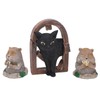 3 Pcs Gopher Ornaments Resin Simulation Animal Cat Gopher Garden