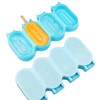 Popsicle Silicone Mold Set 1 Pcs Elliptical with Lids Ice