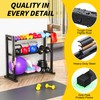 LarFaFa 3-Tier Adjustable Dumbbell Rack, Weight Rack for Home Gym