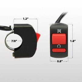 Botón de encendido y apagado para ATV, motocicleta, scooter, Go Kart, motor Off Road Enduro, Dirt Bike Ba ja Doodle Bug DB30, minicicicletas de 7/8 pulgadas, 22 mm, piezas de manillar