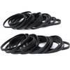 Wide Rubber Bands, Elastic Rubber, Black, Width 0.2 inches (5