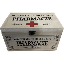 khevga Storage Box with Lid: Wooden Box for Medication, Decoration