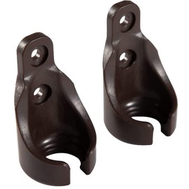 Universal Replacement Mounting Brackets of Exterior Sun Shades Outdoor/Indoor Roller up Blinds (Brown, Bungee Kit)
