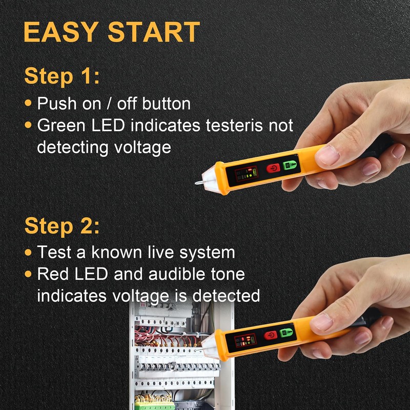 Uyled Non Contact Voltage Tester Dual Range Voltage Tester Pen