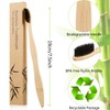 20 Pieces Bamboo Toothbrushes Reusable Charcoal Bamboo Toothbrush Natural Reusable