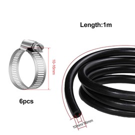 Petrol Hose, 1 m 10 mm Fuel Hose, Petrol Hose Set, Petrol Hose, Lawn Mower, Motorcycle Petrol Hose, Fuel Gas Line, Fuel Line, Petrol Hose