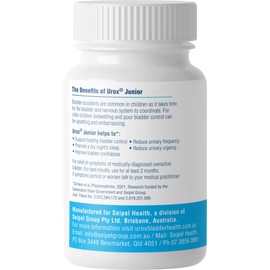 UROX Junior Natural Bladder Control - Nocturnal Enuresis or Bedwetting Supplements. Supports Bladder Control, Reduces Urinary Frequency, and Bladder Accidents for Kids, 90 Vegetarian Capsules ( 3 Bottles )