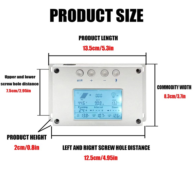 OOYCYOO MPPT 30A 40A 60A 80A 100A solar charge controller
