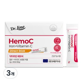 Doctor Line Hemo C Iron 30p, 60g, 3 pieces / 닥터라인 헤모씨 철분 30p, 60g, 3개
