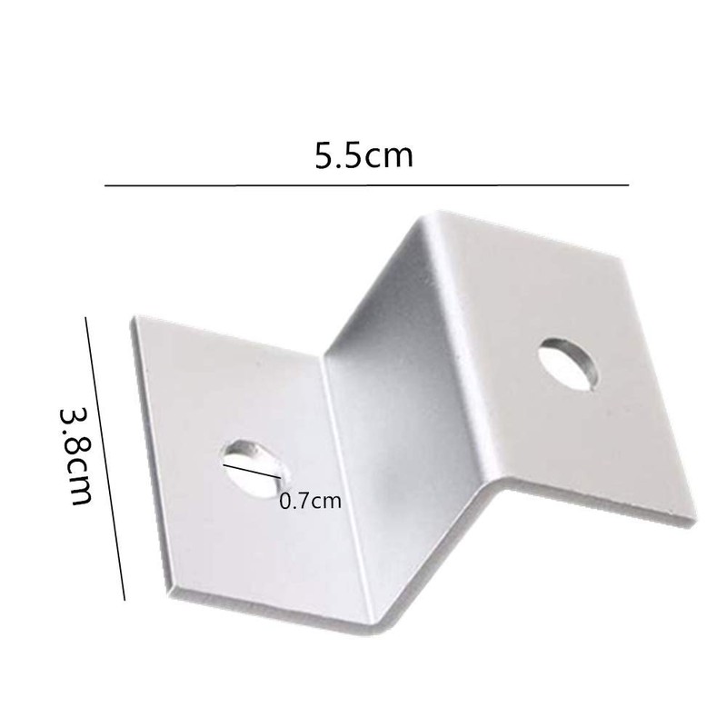 4Pcs Solar Panel Mount Mounting Z Bracket Set Kits Aluminums