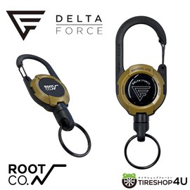 DELTA FORCE Magreel, Sand Beige, ROOT CO. Collaboration Goods, Outdoor, Key Holder, Fall Prevention, Lost Prevention, Key, Climbing, Hiking, Trekking, Fishing, Carabiner, Delta Force