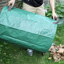 Garden Yard Waste Bags Sacks, Reuseable Gardening Lawn Leaf Bag,Garden Tote Debris Container Grass Bin Landscape Pool Leaves Collector,272 Liter