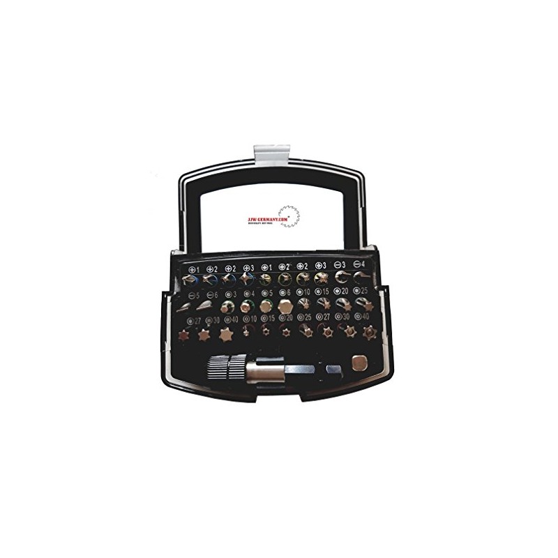 jjw-germany 32-Piece Professional Bit Set Made of Impact-Resistant Special Steel,