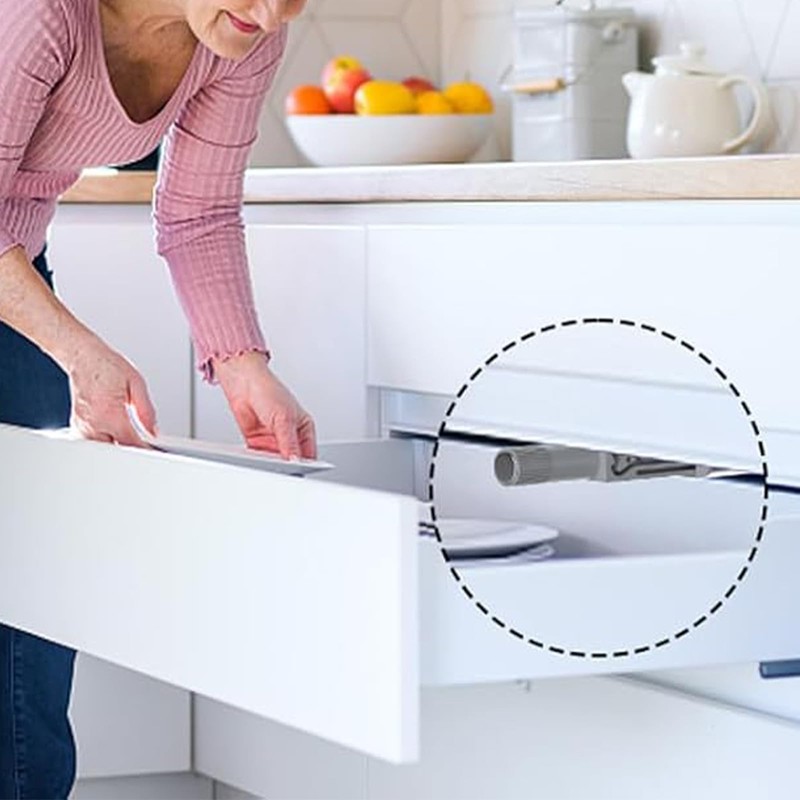 Push to Open Door Catches 4 Pack Cupboard Push Open