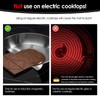 KitchenRaku Large Induction Cooktop Protector Mat, Translucent (Magnetic) Electric Stove