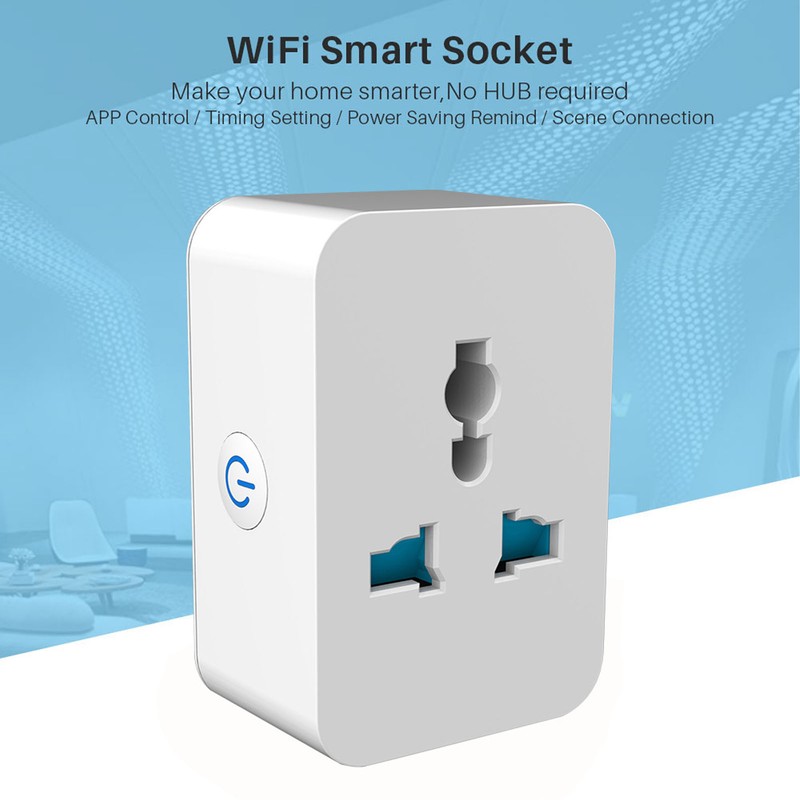 10A WiFi Smart Socket APP Control Bluetooth Transfer Outlet Wireless
