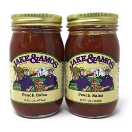 Jake & Amos Peach Salsa / 2 - 16 Oz. Jars