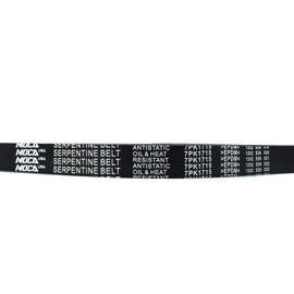 MOCA 7PK1715 EPDM Serpentine Belt fits For Acura 2002-2004 RSX L4 2.0L, 2009-2012 TSX L4 2.4L, 2013-2014 TSX L4 2.4L, For Honda 2016-2017 Civic L4 1.5L, 2018 Civic L4 1.5L, 2019-2020 Civic L4 1.5L