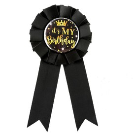 It's My Birthday Tinplate Badge Pin Happy Birthday Pin, Tinplate Badge Pin Party Decorations Sign Badge Brooch Pin Party Decorations for Women Men Girls Boys