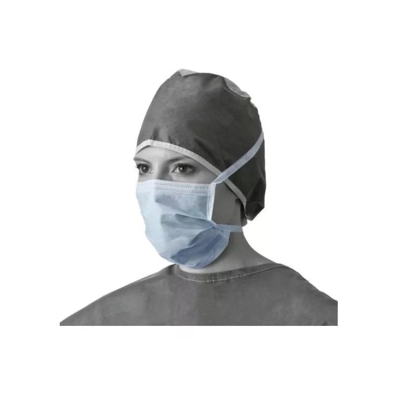 Medline Master Cubreboca Quirúrgico Con Lazo Medline (caja C300 Pzs)