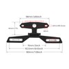 Motorcycle License Plate Bracket, Universal Adjustable Motor Folding License Plate
