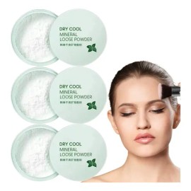 Polvo traslúcido mineral coreano 3 pzs | control mate para maquillaje de día todo tipo de piel