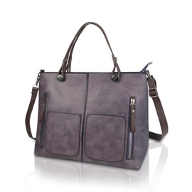 Purple Bags for Women Handbags, Crossbody Tote Bag, Top Handle Shoulder Handbags with Zipper, Women Tote Bags for Work Office (purple)