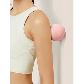 Fitness Massage Ball,Silicone Material,with Pull Rope,Fascia Ball,Lacrosse Massage Ball,Deep Tissue Massage Tool,Myofascial Release,Muscle Relaxation, Acupoint Massage (Grey)