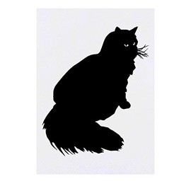'Fluffy Cat' Temporary Tattoo - Water Resistant, Skin-Safe, Non-Toxic Transfer (TO00022760)