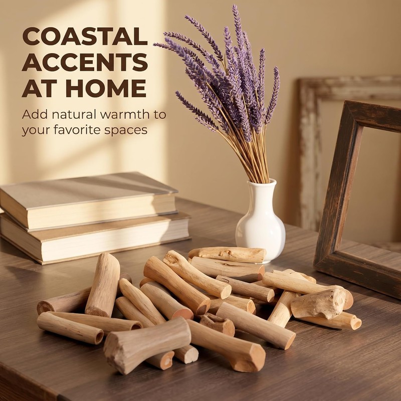 Craft Sticks, 20Pcs Mini Wood Log for Rustic Home Decor
