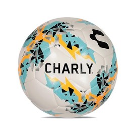 Charly Reptar Striker Soccer Ball - Textured External Casing, Durable Rubber Bladder, Superior Ball Handling and Touch (Orange/White, 4)