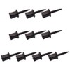 Lasenersm 10-Piece Target Nail Set - Black Plastic Archery Target
