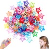 Clips de cabello estrella, 50pcs coloridas barretas de estrellas y2k,