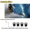 ONE FLOWER Lampara Empotrado Led Piso 3w Luz Calida O
