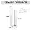 Wall Mounted Acrylic Hat Hook Easy Installation Sturdy Multifunction Self