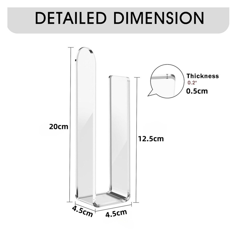 Wall Mounted Acrylic Hat Hook Easy Installation Sturdy Multifunction Self