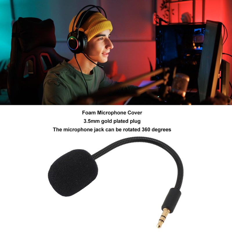 Mic Replacement for Razer Barracuda X, 3.5 mm Removable Microphone
