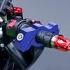 Blue Heavy Duty Motorcycle Brake Lock - Anti Theft Handlebar