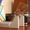 KAIU Vinyl Record Storage - Solid Wood with Crystal Clear