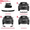 Unbranded Front Bumper Lip Spoiler Rear Side Skirt Splitter For