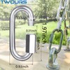 Twours Quick Link Buckle 304 Stainless Steel Chain Link D
