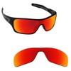 Alphax Fire Red Optimized Polarized Engraved Replacement Lenses for Oakley