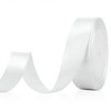 White Ribbons for Crafting Satin Ribbon for Gift Wrapping Ribbon