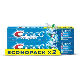 Crest Pasta Dental con Flúor Complete 4en1, 2 Unidades (90ml)
