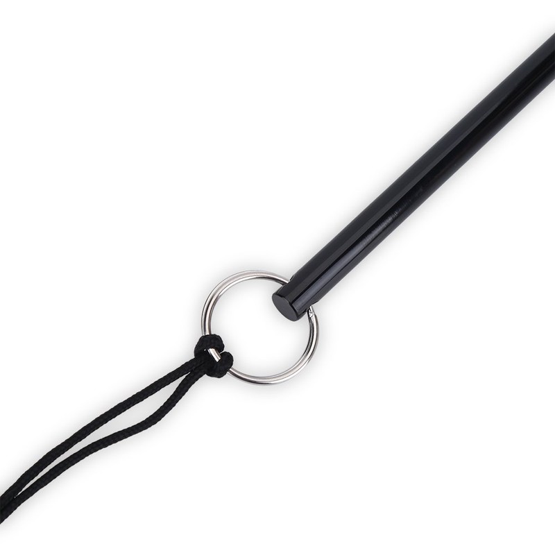 Aluminium reef rod diving stick with hand strap (black), black
