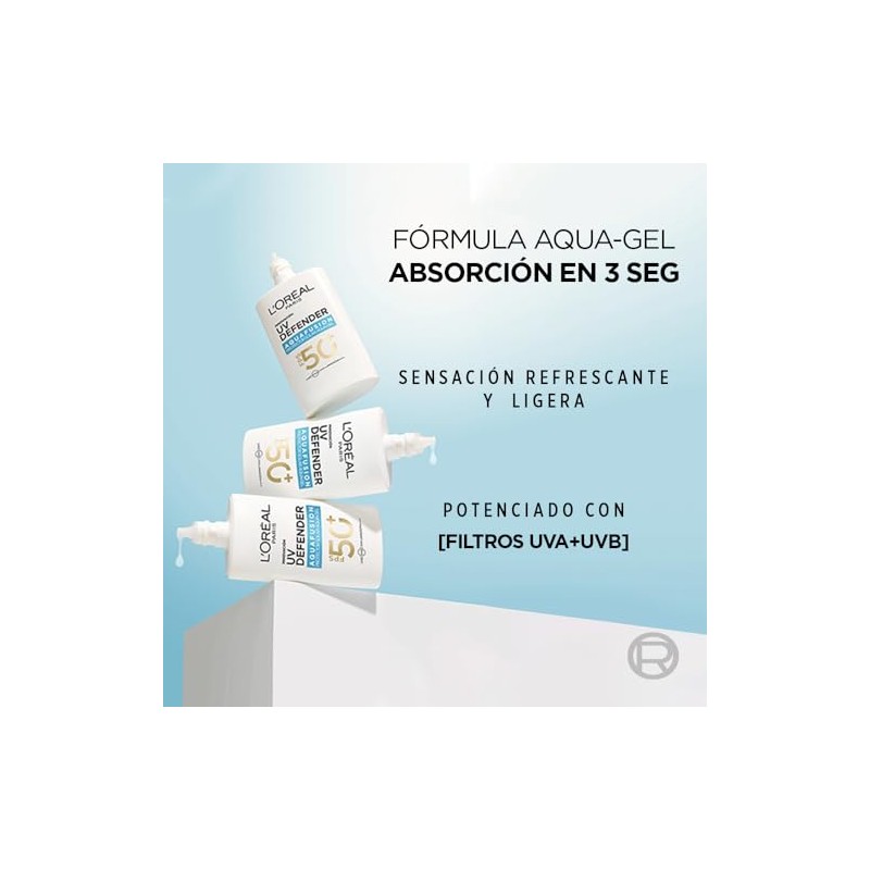 L'Oréal Paris UV Defender Aquafusion Protector Solar Diario FPS50+, Protector