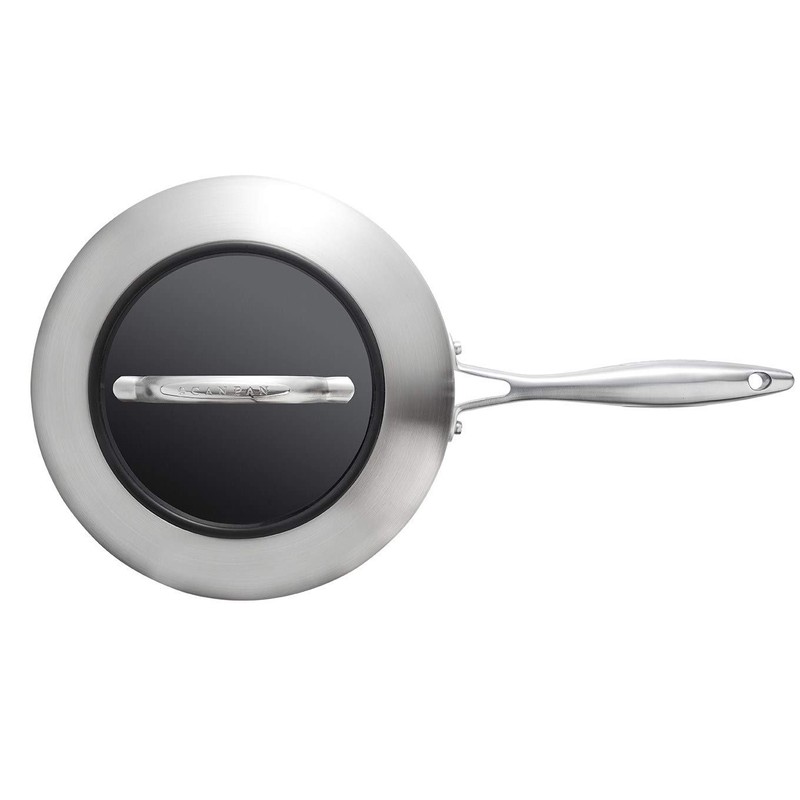 Scanpan CTX Covered Deep Sautè Pan, 4 Quart, Silver