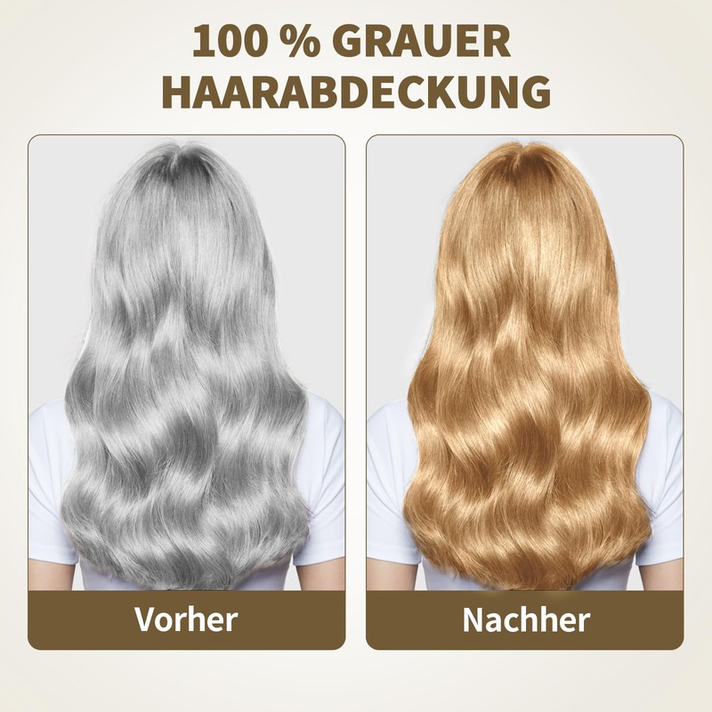 Blonde Hair Dye Shampoo 3 in 1 to Cover Grey